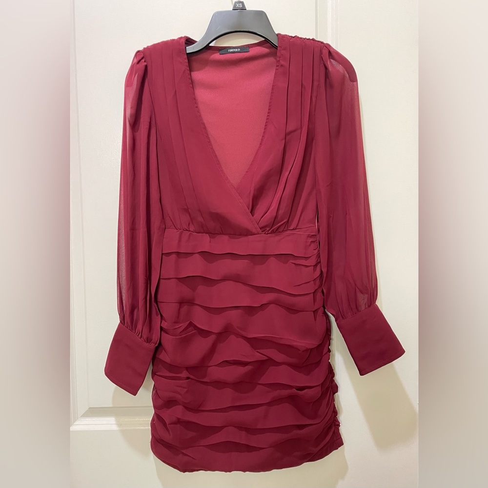 Forever21 Burgundy Dress